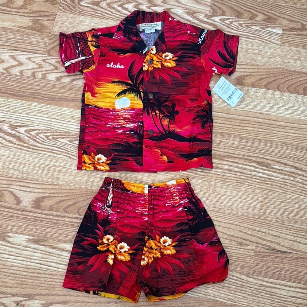 2-Piece Hawaiian Set for Boys Size 2